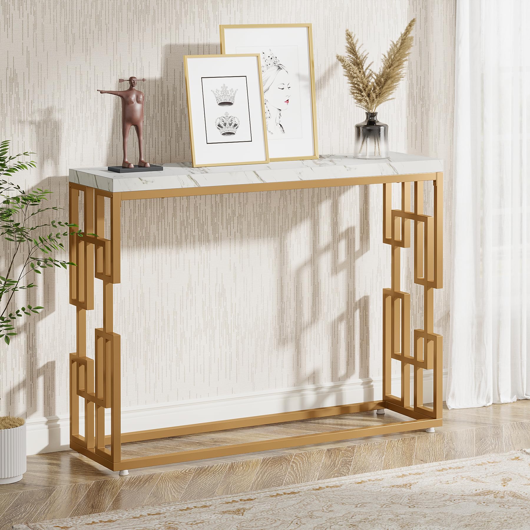 Tribesigns Gold Console Table - Thumbnail 2