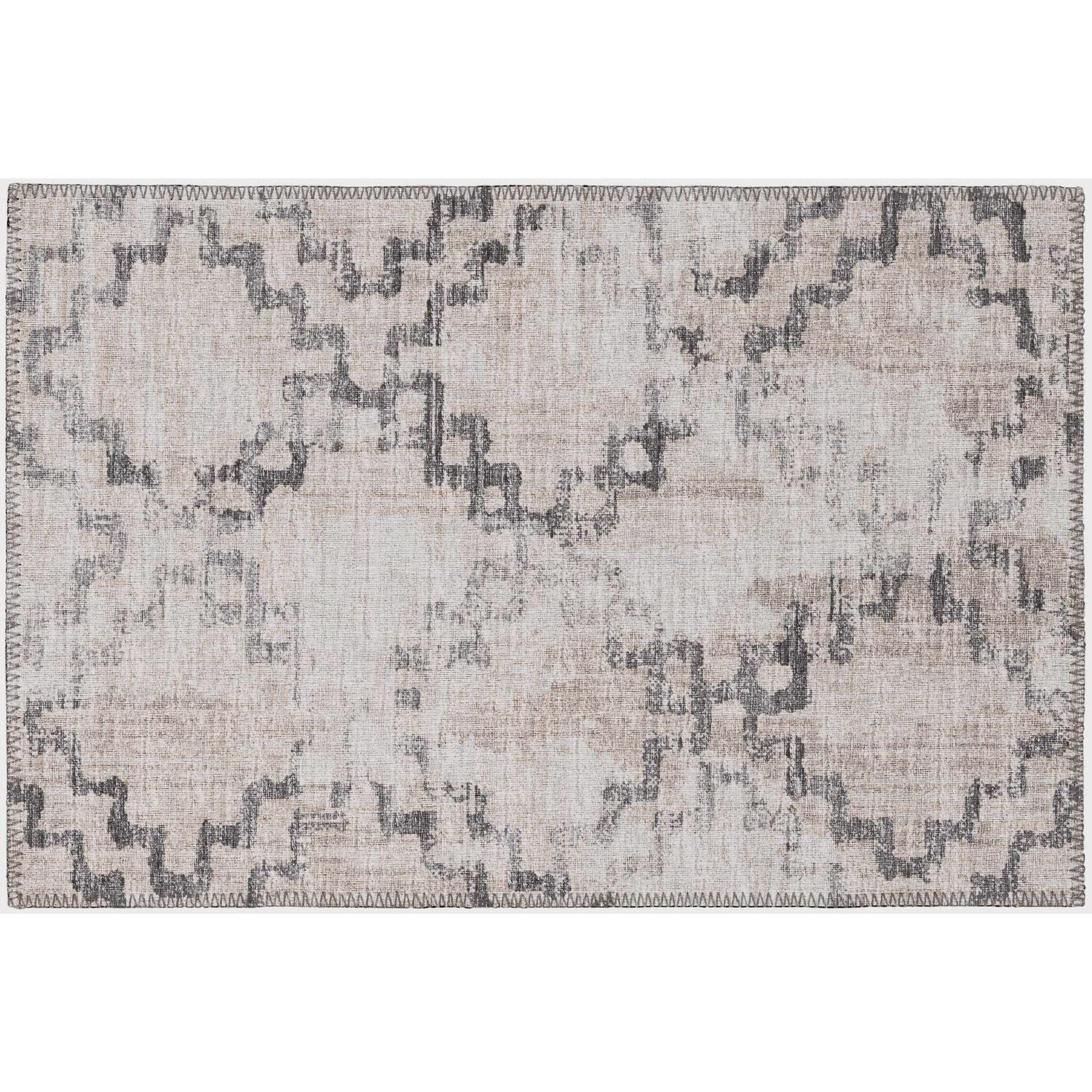 Sedona Sn15 Beige Transitional Rug Rectangle 5' X 7 ' 6"