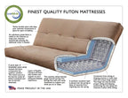 Kodiak Futons Phoenix Full Size Futon In Espresso Finish With Storage Drawers, Oregon Trail Java
