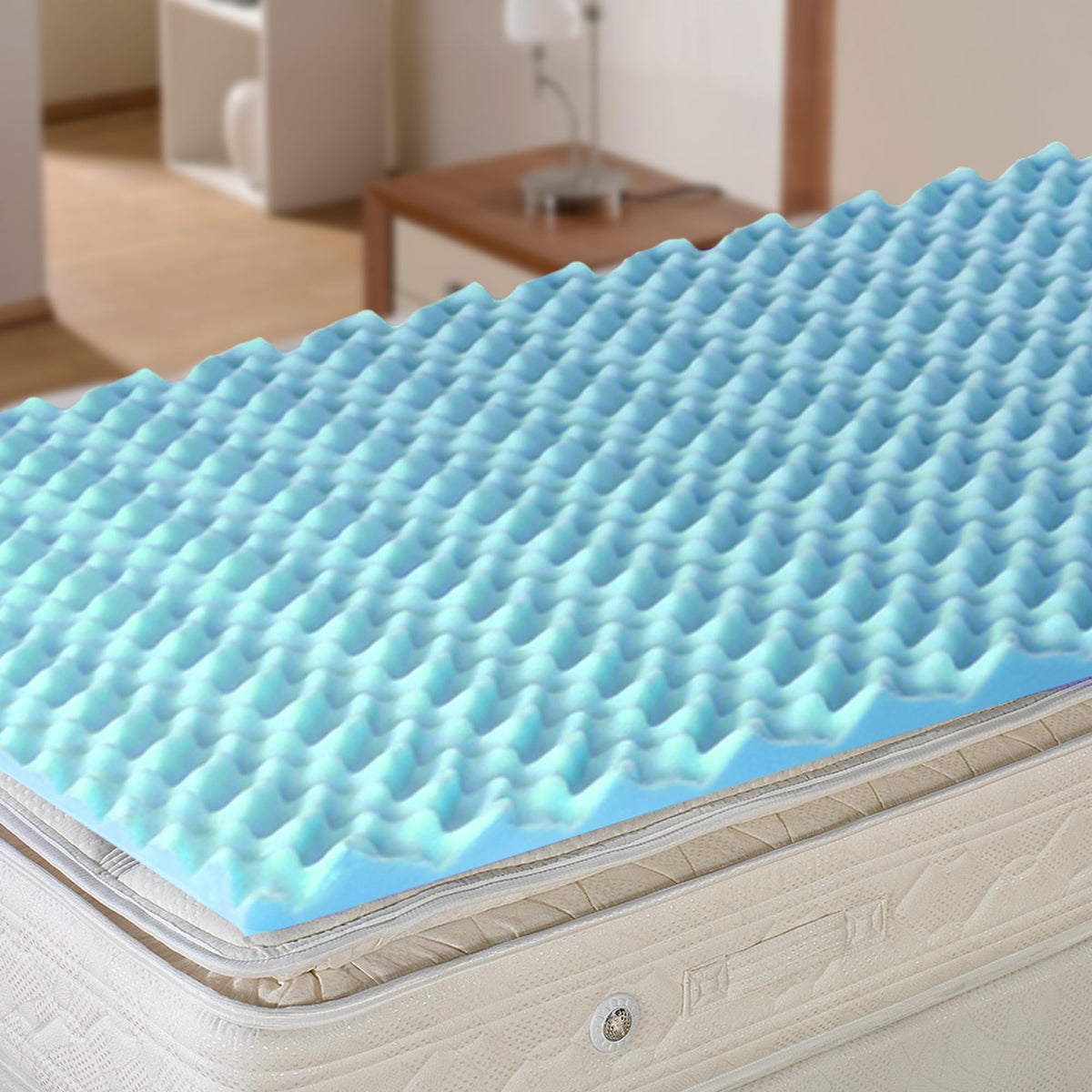 Dmi Twin Xl Mattress Topper Egg Crate Foam Mattress Topper Twin Xl For Pressure Relief, Weight Distribution & Enhanced Airflow |
