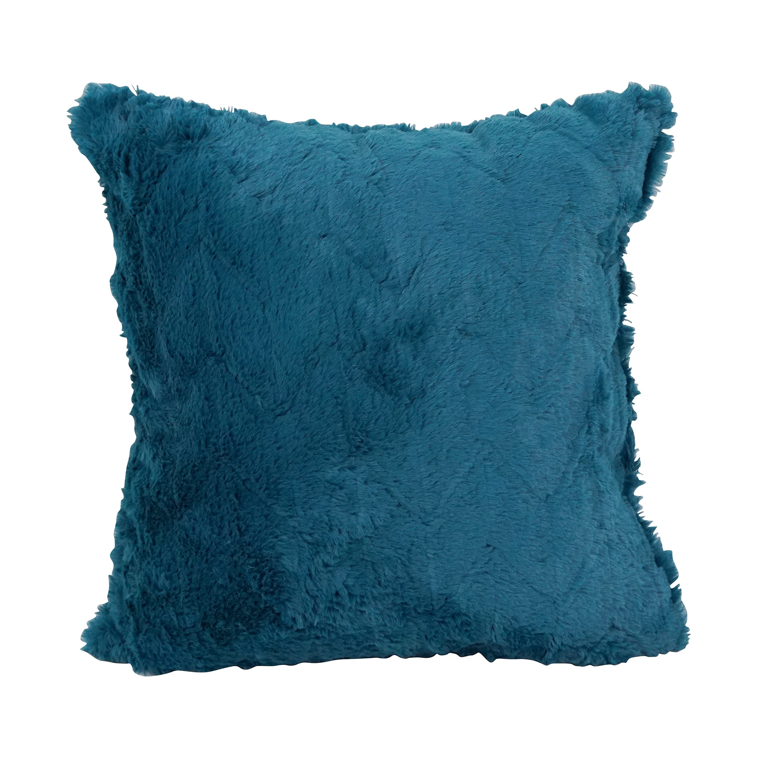 Blazing Needles Square Faux Fur Throw Pillows