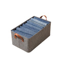 MOVEWILD Foldable Clothes Organizer Basket with Handles, 25L