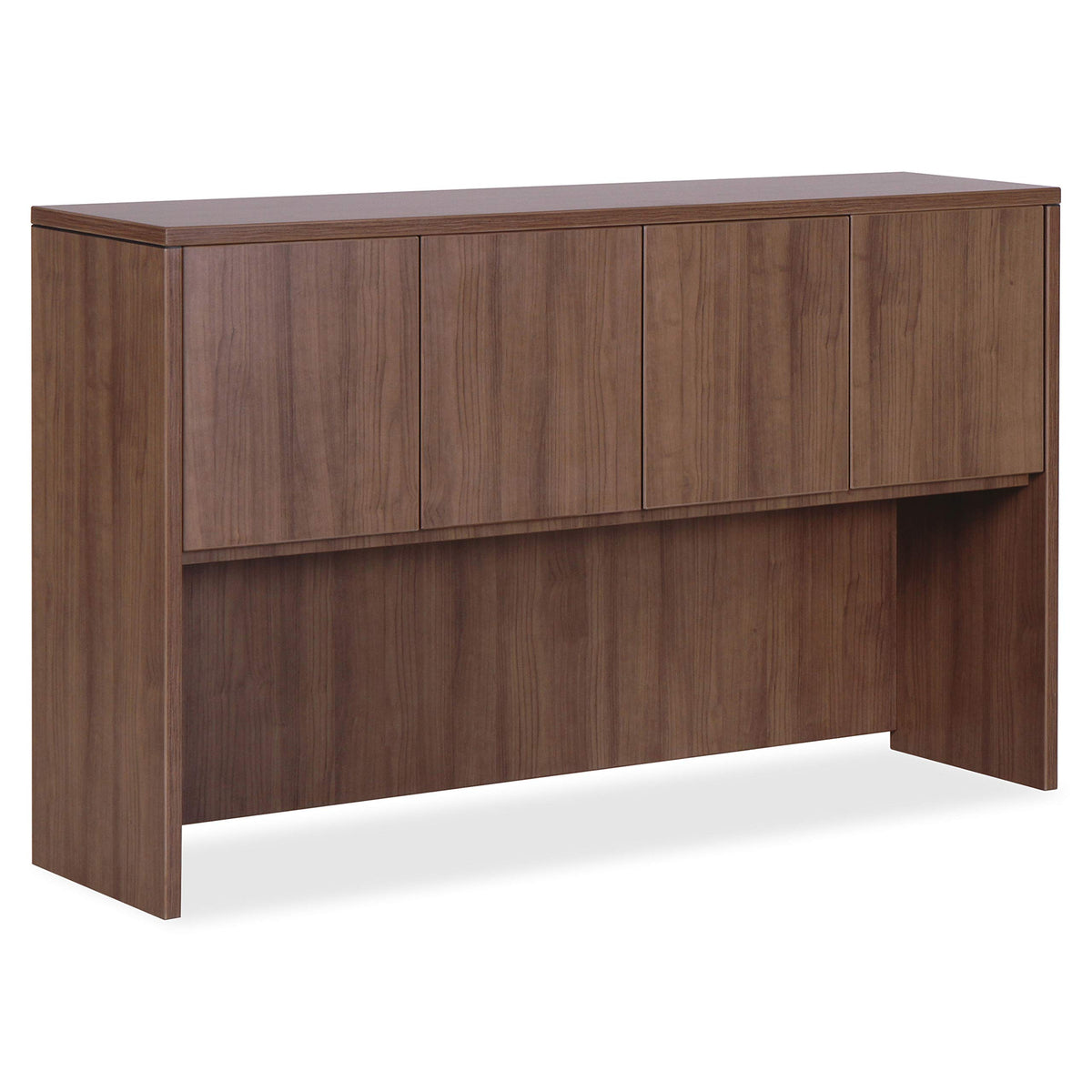 Lorell Essentials Series Walnut 3-Door Hutch