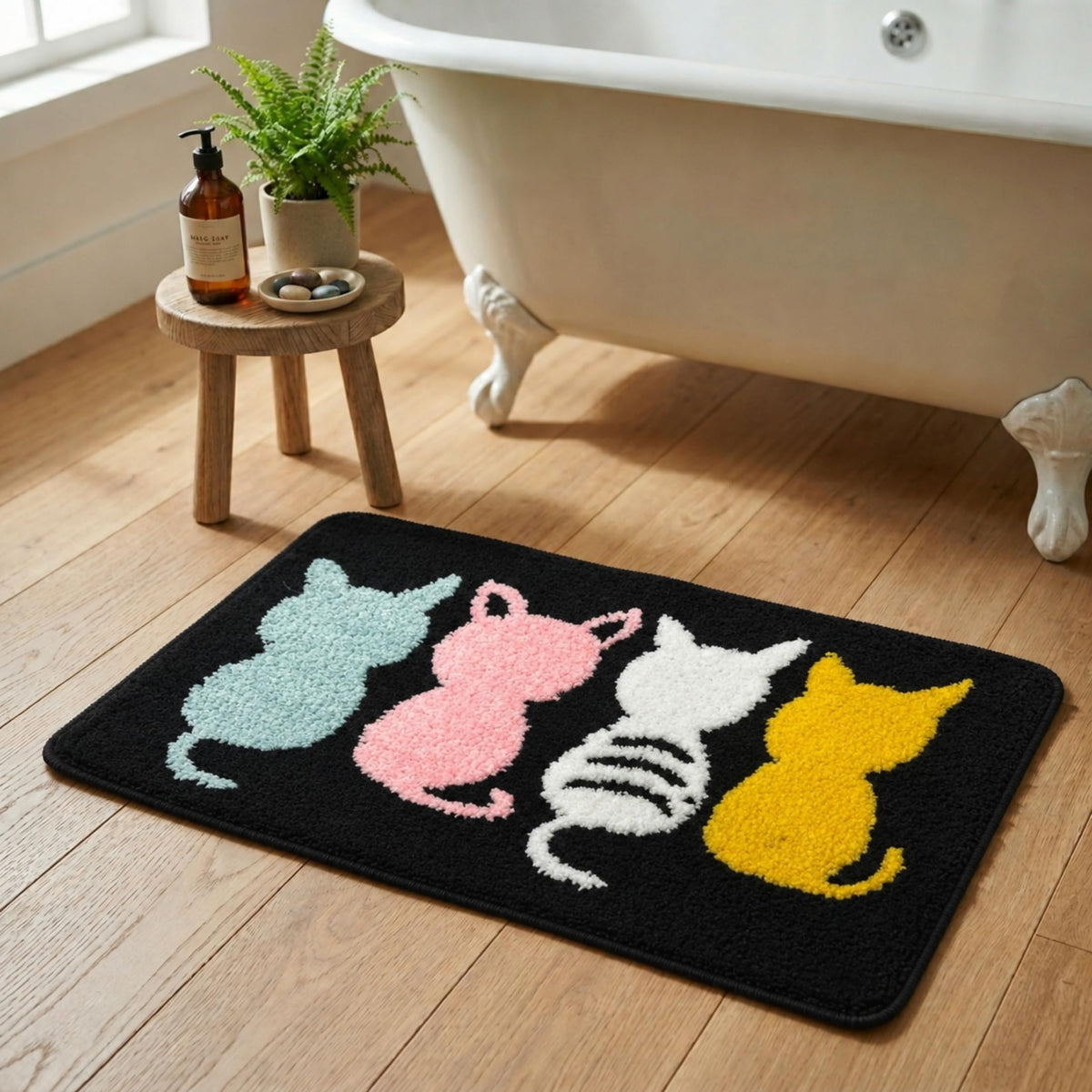 DECOVIA Super Soft AntiSkid Washable Bathroom Mat (40x60 CM)  Micrifibre Water Absorbent Floor Mat for Bathroom/Kitchen/Living