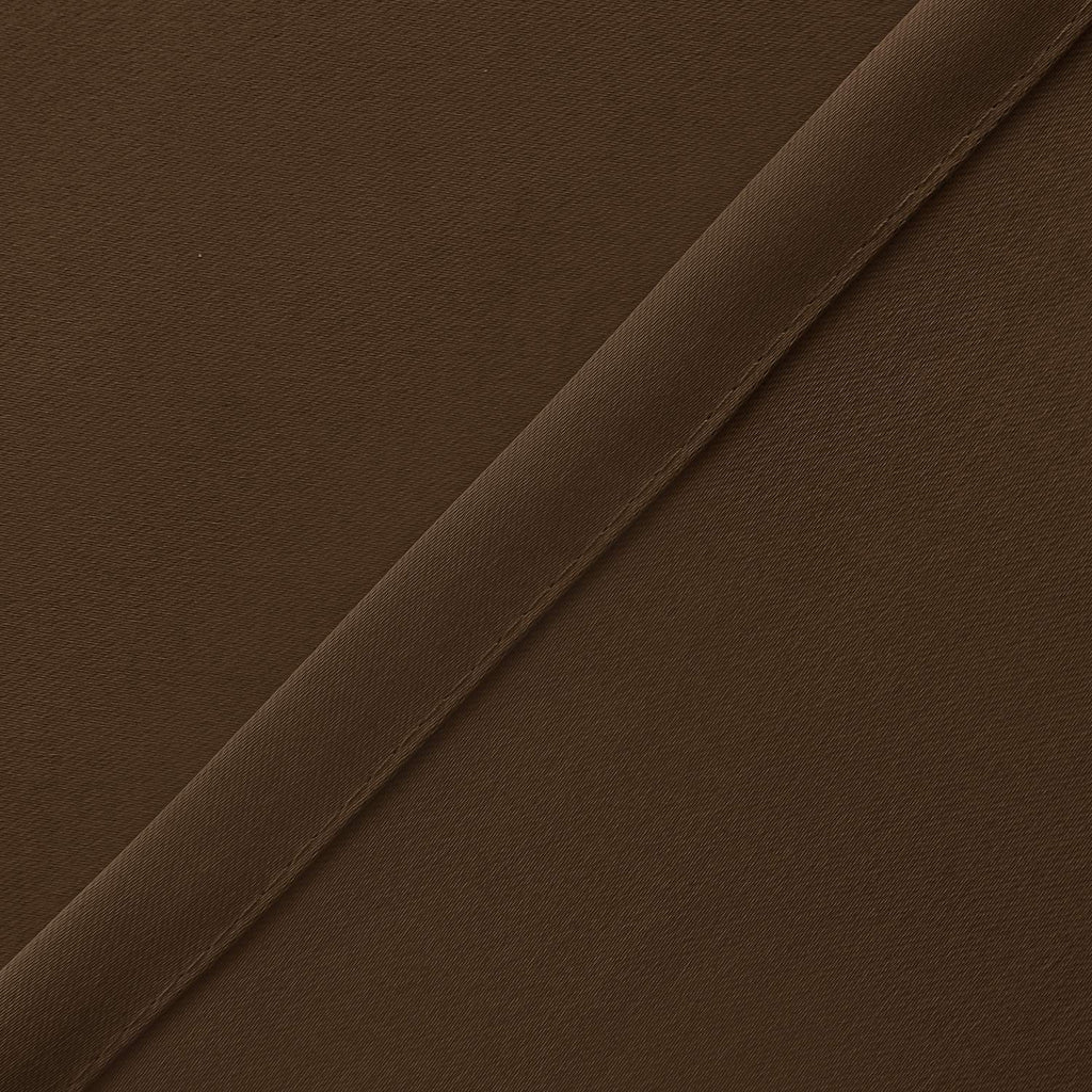 Hiasan Valance Curtains Blackout Solid Rod Pocket Valances For Kitchen Windows, 52 X 18 Inches Length, Brown, 1 Panel