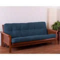 Blazing Needles Renewal 6' Twill Futon Mattress, Queen, Indigo