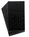 Westcott Lettercraft Permanent Vinyl Lettering Franklin Gothic 4-Inch, Black (15854)
