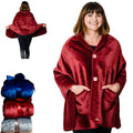 Ezrallora Premium Double Layer Wearable Blanket For Women -No Sleeves- Drape And Go- Valentine'S Day Gifts For Her - Gifts For W