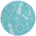 Dalyn Indoor Outdoor Harbor Ha9 Ocean Washable 8' X 8' Round Rug Ha9Oc8Ro
