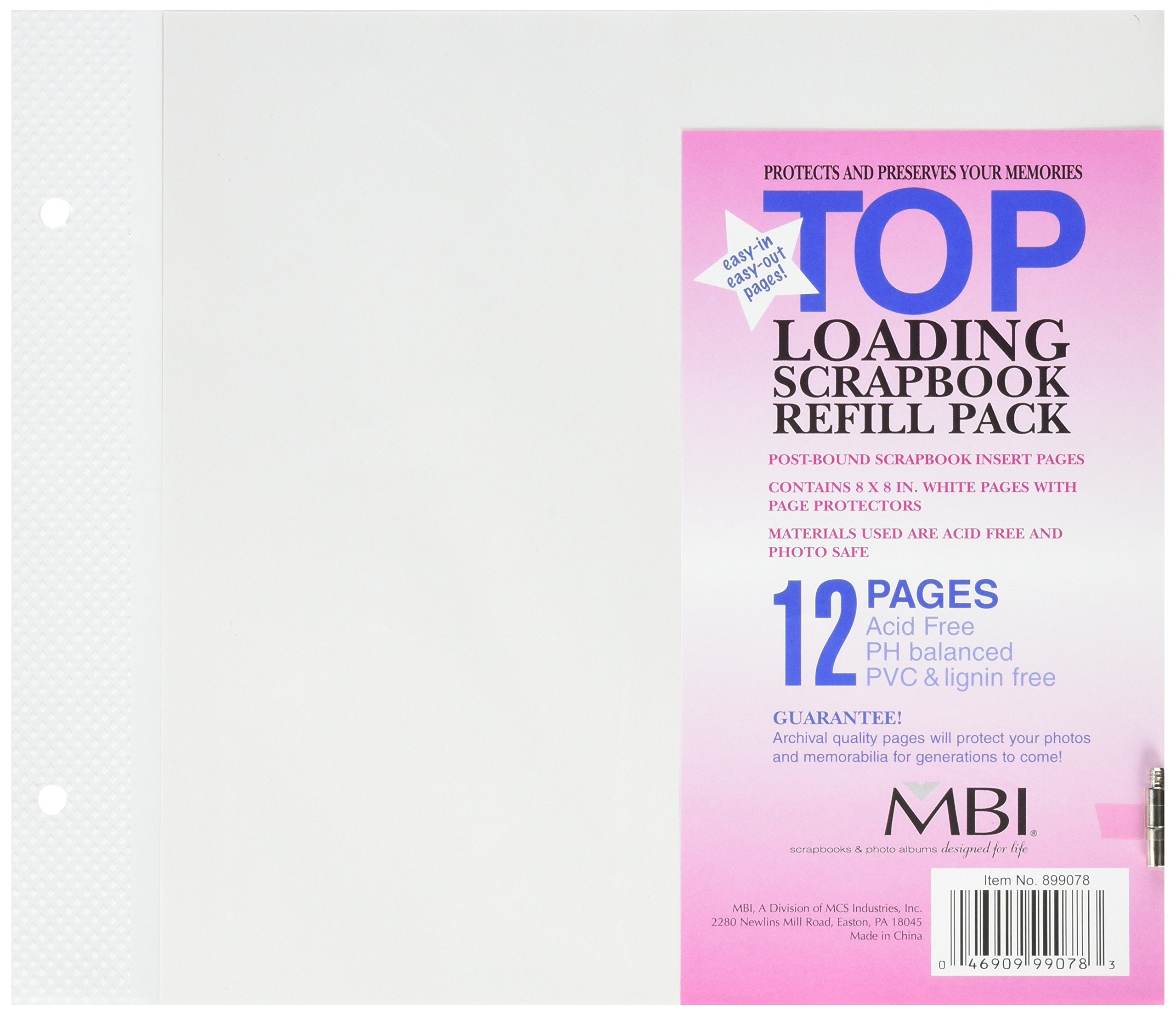 Mcs 8X8 Inch Page Protectors (6Pk) Top-Loading (899078)
