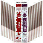 Trumiri Incense Sticks - Combo Pack Of 40 Insence-Sticks - 20 Rose + 20 Lavender - Insenses - Insents - Incents - Inscense - Inc