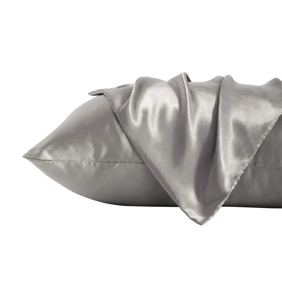 Bedsum 2 Pack King Silk Satin Pillowcases For Hair And Skin, Silky Soft And Luxurious Bedding Pillow Cases With Envelope Closure