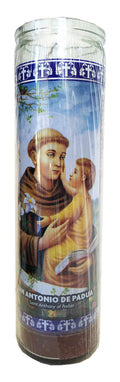 Staci19 Saint Anthony of Padua (San Antonio de Padua) Brown Devotional Candle