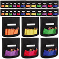 Tisancy 48 Pcs Chair Pockets For Classrooms 18.9' Classroom Chair Organizer Chair Bag With 6 Pockets And Name Tag Holder Back O