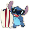 Disney Lilo and Stitch Surfboard Wood Wall Decor - Cute Stitch Wall Art With Beach Theme
