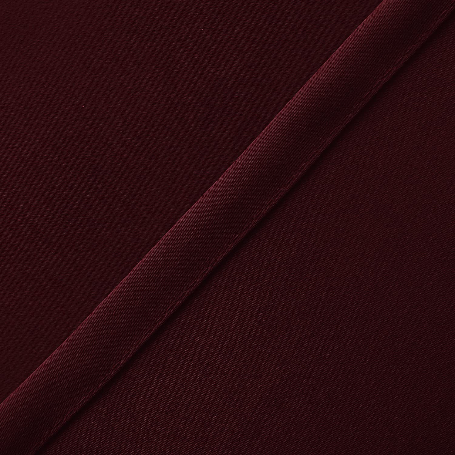 Hiasan Valance Curtains For Kitchen Blackout Thermal Insulated Solid Window Curtain Valance, Burgundy, 42 X 12 Inches, 1 Panel