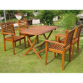 International Caravan Furniture Seva Royal Tahiti 5-Piece Patio Group