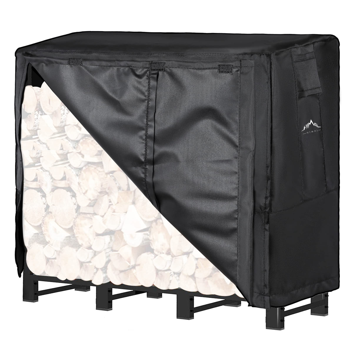 Himal Log Rack Cover Waterproof Firewood Cover Fit 4Ft Wood Rack