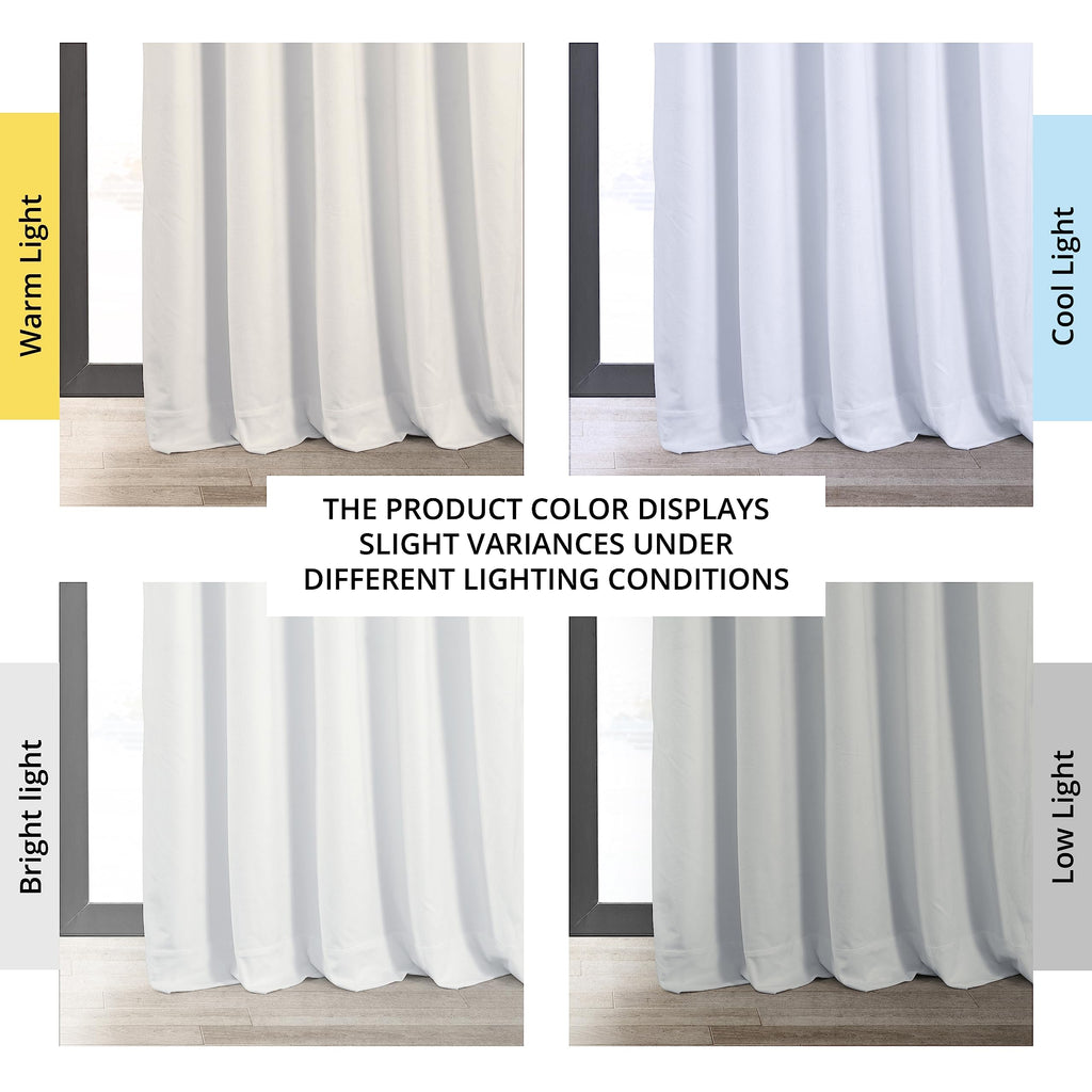 Hpd Half Price Drapes Signature Velvet Thermal Blackout Curtains For Living Room 96 Inch Long (1 Panel) Rod Pocket Insulated Blackout Curtains For Bedroom Window Curtains, 50W X 96L, Primary White