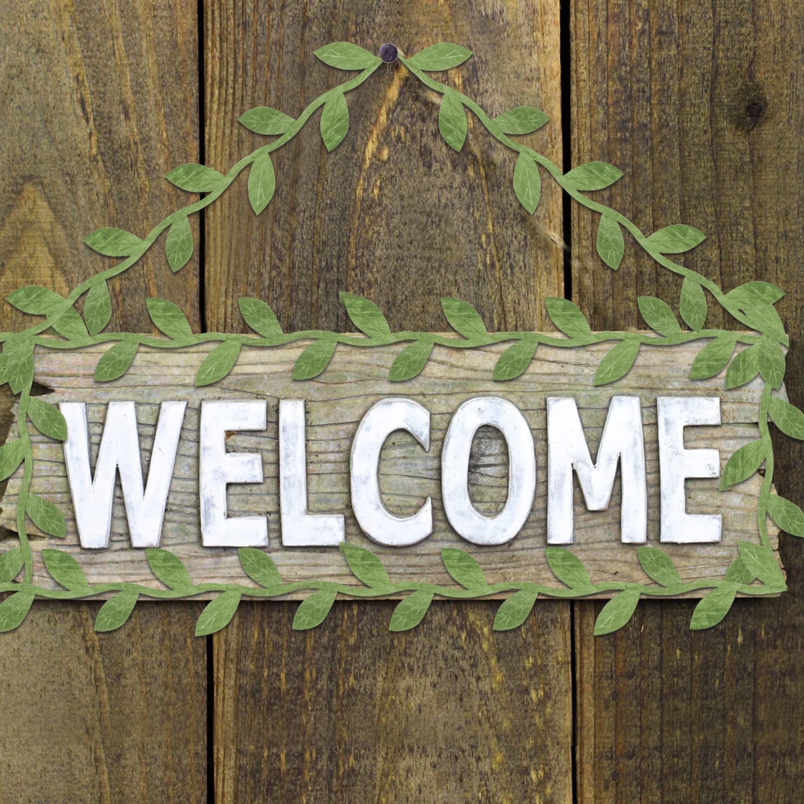 Hecaty 132 Ft Large Leaf Trim Ribbon,Artificial Greenery Garland Vines For Baby Shower Diy Craft Party Wedding Home Decoration