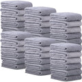Newwiee 24 Pcs Coral Velvet Microfiber Bath Towels Sets 28 x 55 Inch Large Absorbent Multipurpose Quick Drying Soft Body Towels 