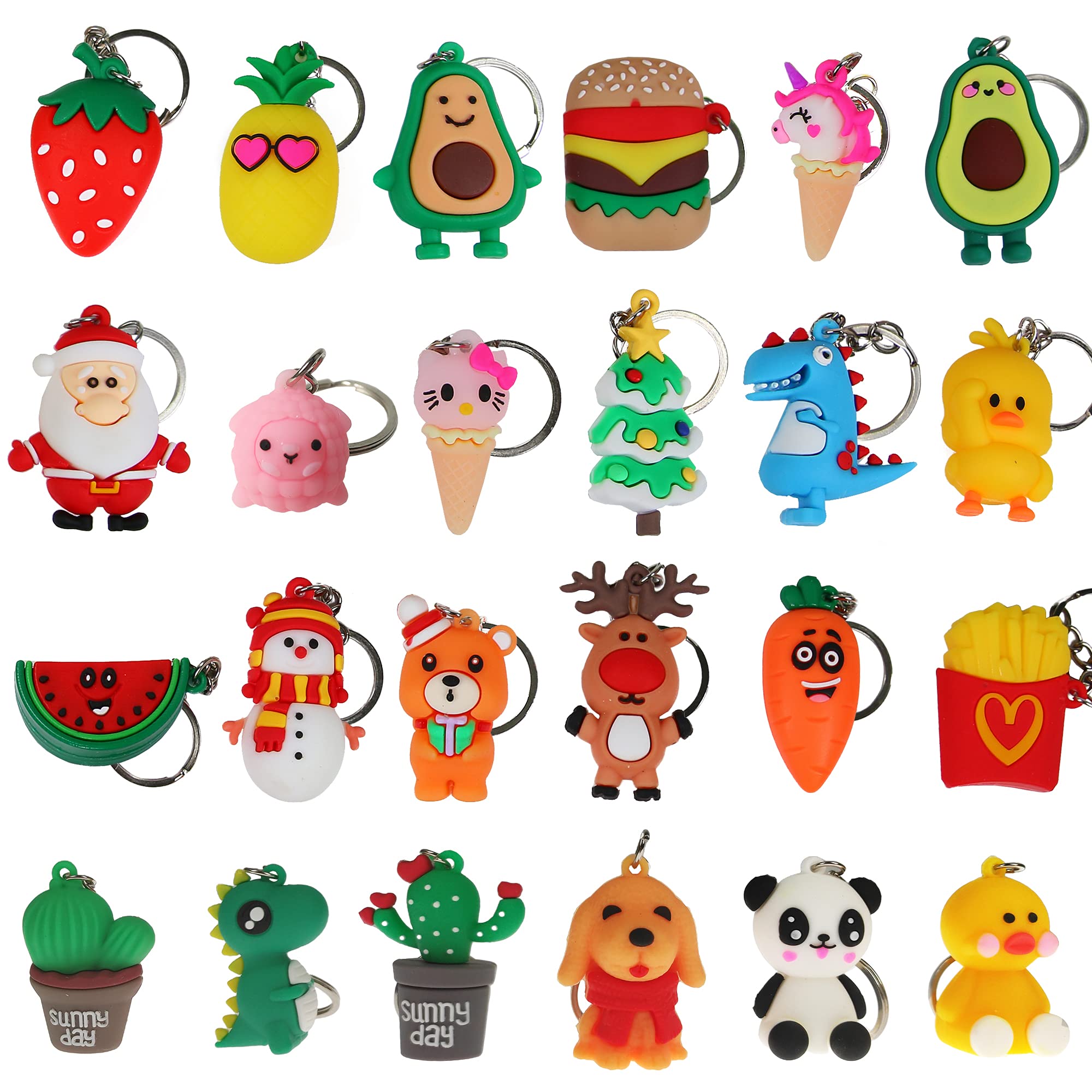 Ogrmar Christmas 2023 Advent Calendar For Kids Holiday Countdown Calendar With 24 Pcs Micro Lovely Silicone Doll Key Ring Christ