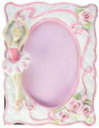 Cosmos 10119 Fine Porcelain Ballerina Picture Frame, 8-Inch