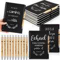 Resurhang 20 Pcs/10 Sets Regalos Cristianos En Espaol Spanish Christian Notebooks with Pen Spanish Religious Gift Bulk Motivatio