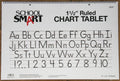School Smart-85337 Chart Tablet, 24 X 16 Inches, 1-1/2 Inch Skip Line, 25 Sheets - White