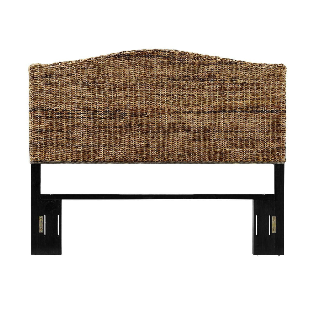 Crosley Furniture Serena Handwoven Natural Fiber Rattan Bed Headboard, Banana Leaf, Queen