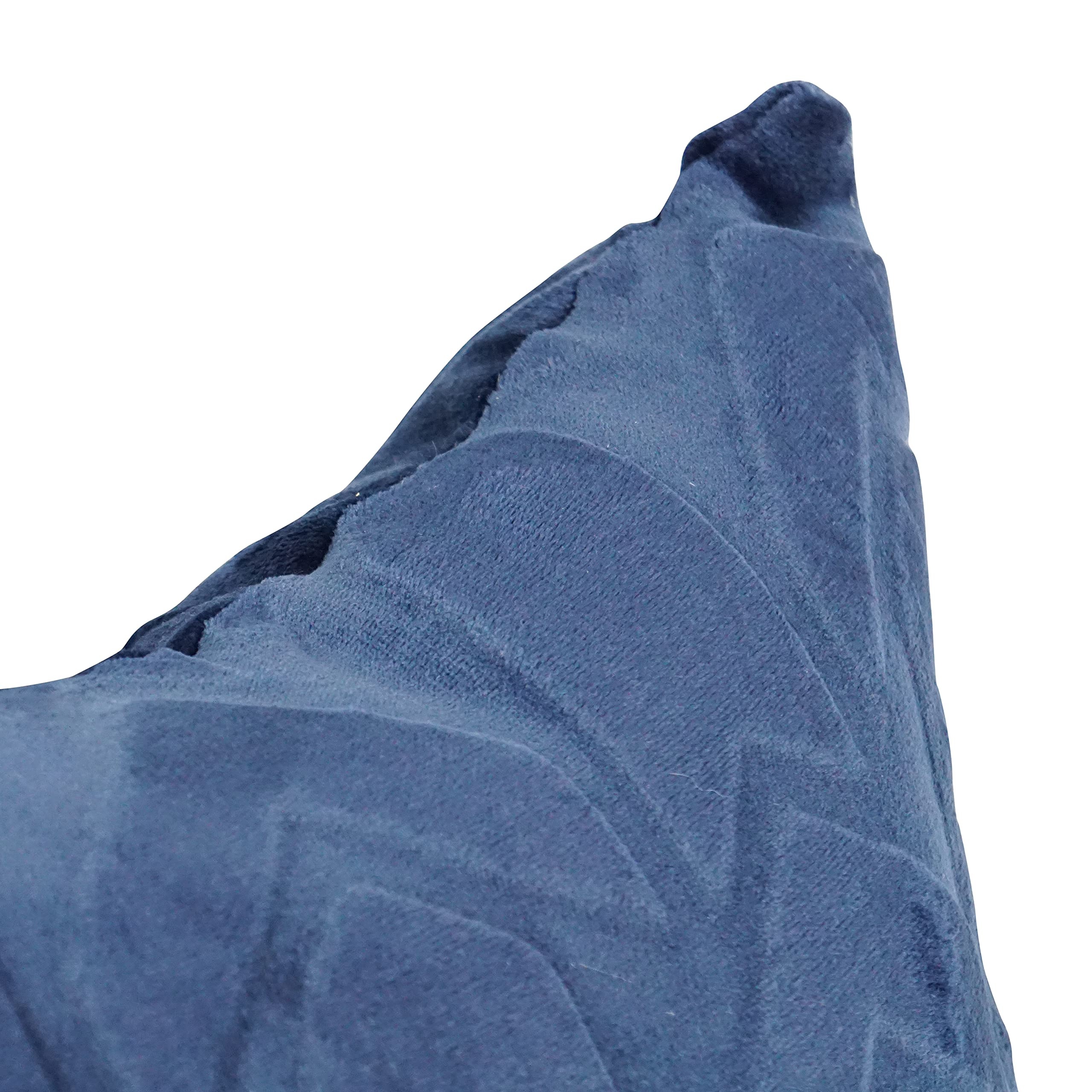 Blazing Needles Square Faux Fur Throw Pillows, 17&quot;, Agora Atlantis 2 Count