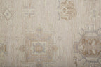 HomeRoots 514993 8 x 10 ft. Tan & Brown Floral Hand Knotted Stain Resistant Rectangle Area Rug