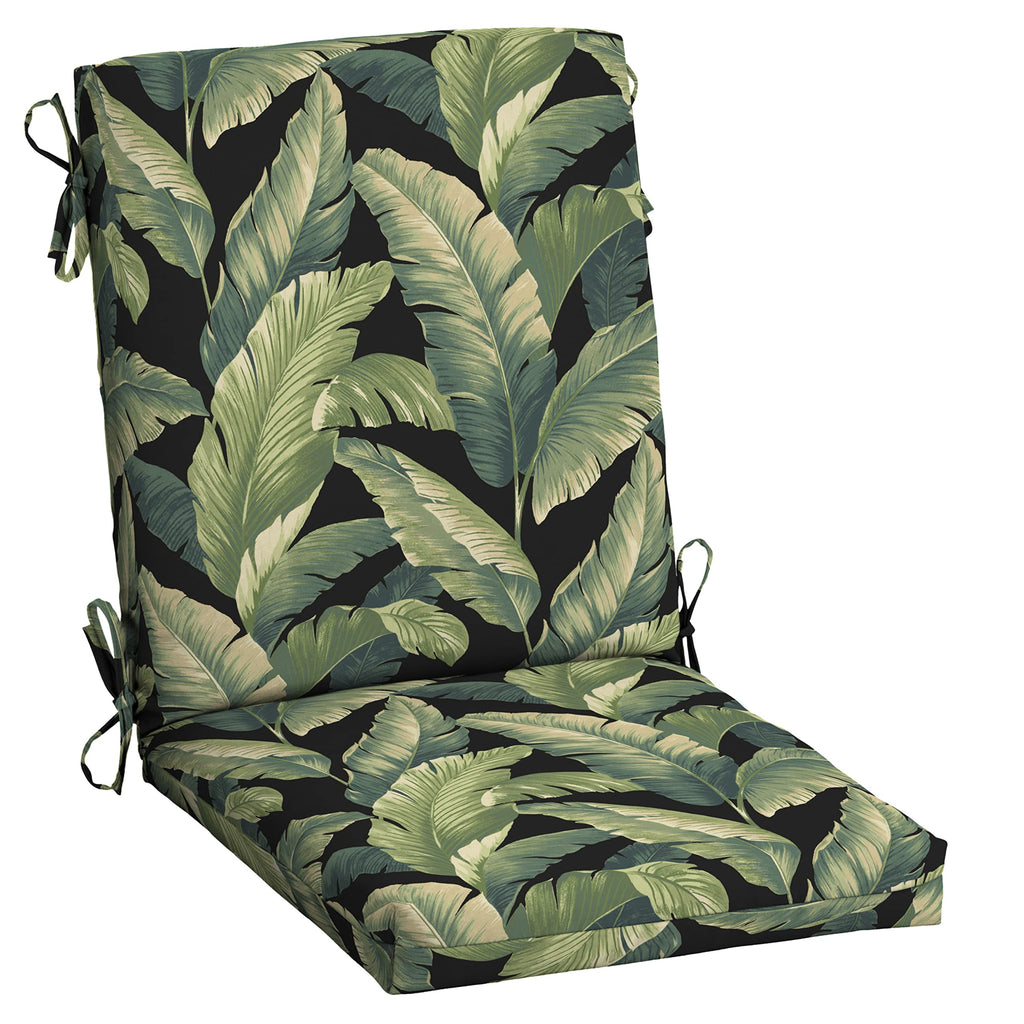 Arden Selections Outdoor Dining Chair Cushion 20 X 20, Water Repellent, Fade Resistant 20 X 20, Onyx Cebu