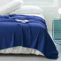 Amyhomie Cooling Blanket Twin Size, 100% Rayon Derived From Bamboo, Cool Summer Blanket For Hot Sleepers Soft Comfy Waffle Light