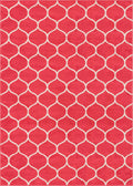 Unique Loom Trellis Frieze Collection Area Rug - Rounded (10 x 14 1, Pink/ Ivory)