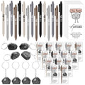 Sayglossy 50 Set Motivational You Rock Appreciation Gifts Bulk Inspirational You Rock Ballpoint Pens Stone Keychains Cards Posit
