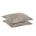 Marcielo 2 Pieces Microfiber Quilted Pillow Shams Soft Pillow Covers With Envelope Closure King Size(Taupe)