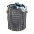 Kuber Industries Cotton 60 LTR Foldable & Portable Laundry Basket for Clothes with Carry Handles | Durable & Easy To Clean Laund