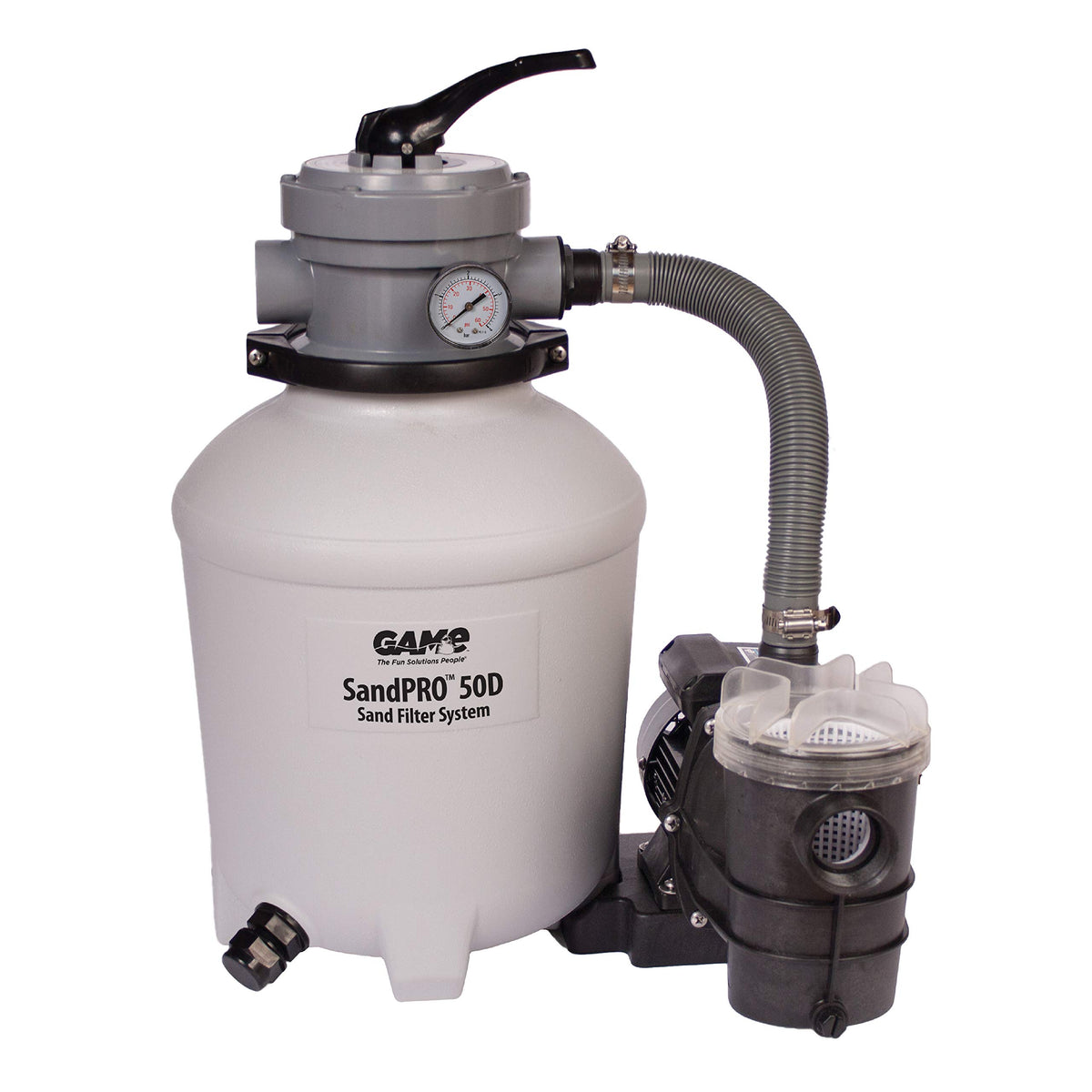 Game Sandpro 50D Series, Complete 0.5Hp Replacement Pool Sand Filter Unit, Designed For Intex & Bestway Pools, High-Performance