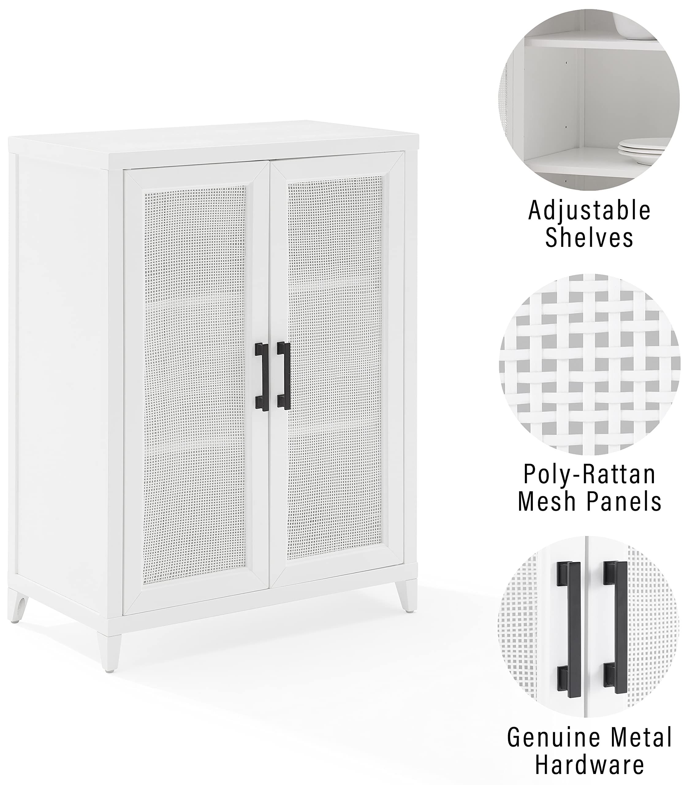 Crosley Furniture Bartlett Stackable Pantry Storage Cabinet - Thumbnail 3