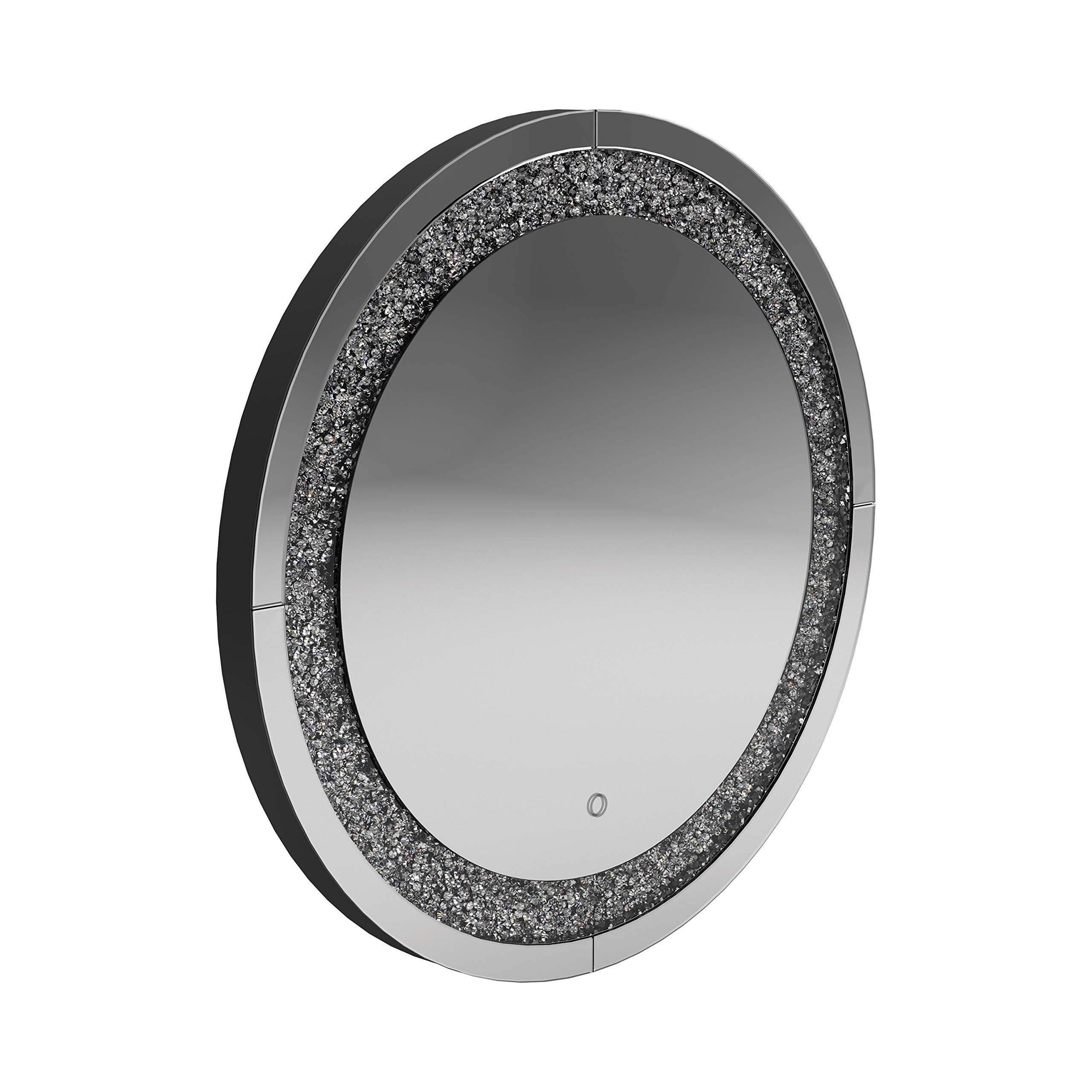 Coaster Home Furnishings Round Wall Mirror Silver