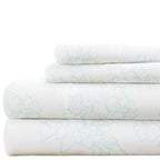 Linen Market 3 Piece Twin Bedding Sheet Set (Aqua Vine) - Sleep Better Than Ever With These Ultra-Soft & Cooling Bed Sheets For