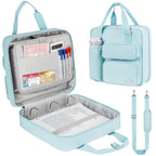 Zipper Binder 3 Ring, 700 Sheets Capacity, Binder 3 Inch With Shoulder Strap Fits 13 Inch Laptop For School And Office,Blue