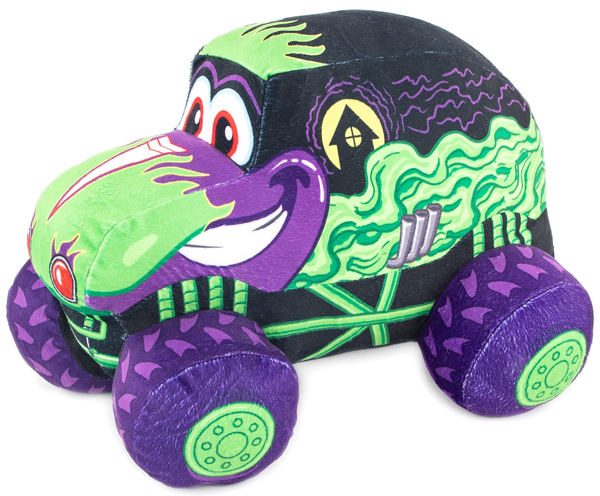 Jay Franco Monster Jam Truckin' Pals Grave Digger Pillow Buddy - Super Soft Polyester Microfiber, 13 Inches