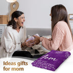 Gifts For Mom Blanket, Mom Birthday Gifts, Gifts For Mom From Daughter Son, Mom Gifts For Mothers Day Christmas, Super Soft Flan