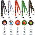 5 Pack Dumpster Fire Badge Reels Retractable Dumpster Fire Detachable Lanyard Everything Is Fine Funny Badge Reel For Nurse Nurs