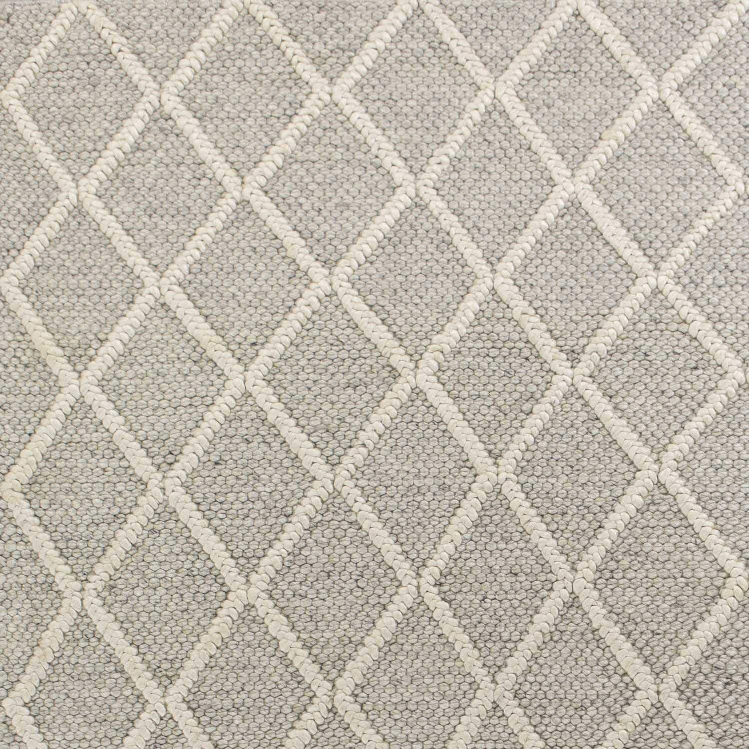 HomeRoots Decor 3'3-inch x 5'3-inch Wool Grey Area Rug