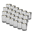 Royal Imports Silver Mercury Glass Votive Candle Holder, Table Centerpiece Tealight Decoration for Elegant Dinner, Party, Weddin