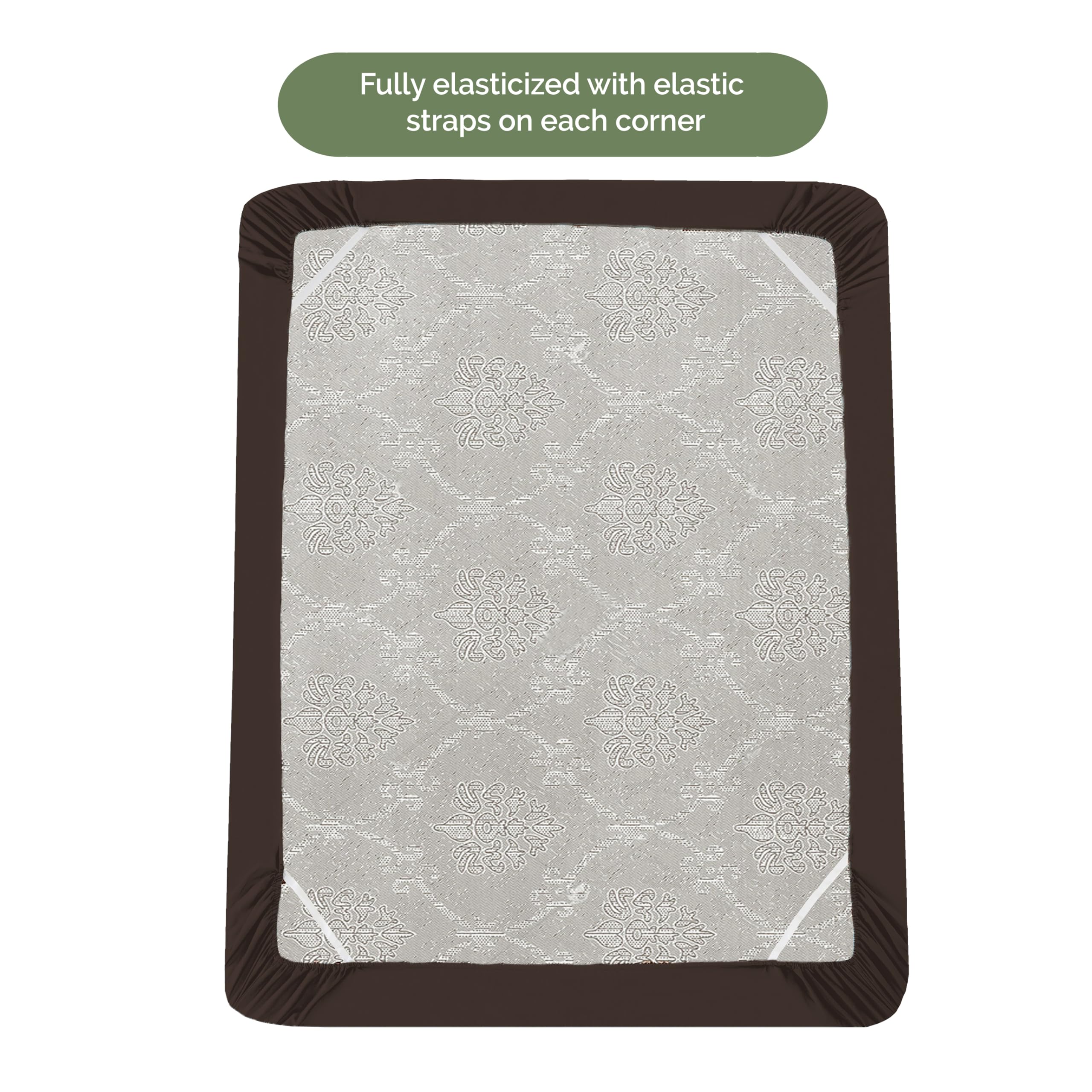 Elegant Comfort 1500 Premium Hotel Quality 18-21 Inches Deep - Extra Deep Pocket Single Fitted Sheet For High Mattress, Luxury And Softest, Smart Pocket - Wrinkle Free, Full, Chocolate Brown