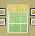 Todays Curtain, Orleans Scallop Curtain, Buttercup Valance, 60 W x 12 L, Buttercup